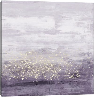 Amethyst Glitter I Canvas Art Print - Jennifer Goldberger