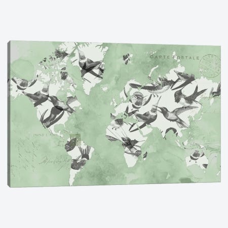 Migration Of Birds Canvas Print #JGO68} by Jennifer Goldberger Canvas Wall Art