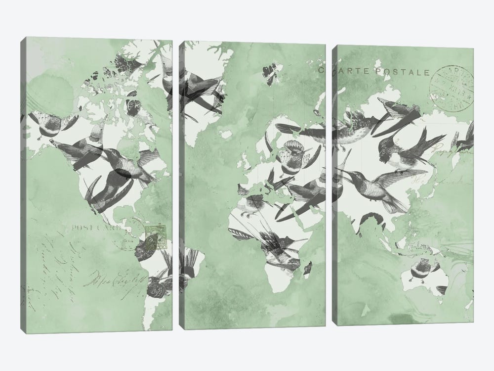 Migration Of Birds 3-piece Art Print