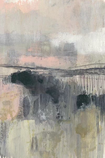 Blush Horizon II by Jennifer Goldberger framed canvas print