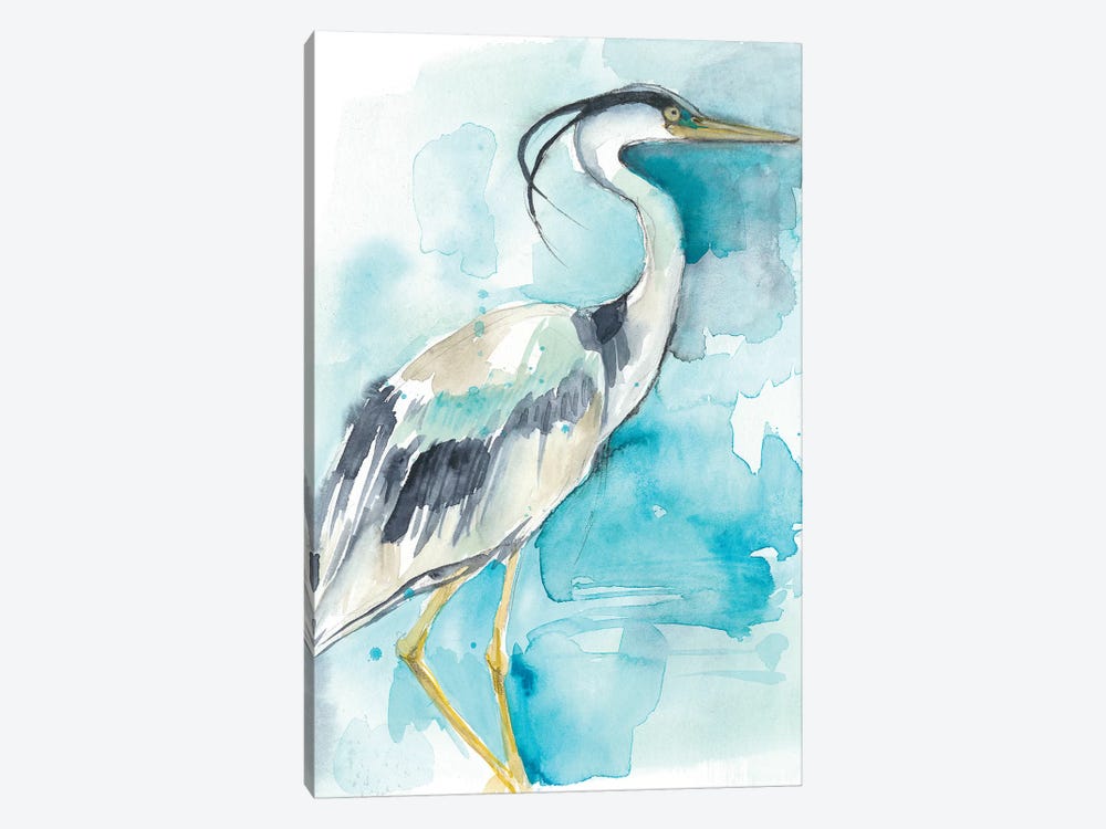 Heron Splash I by Jennifer Goldberger 1-piece Canvas Art Print
