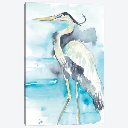 Heron Splash II Canvas Print #JGO760} by Jennifer Goldberger Canvas Artwork