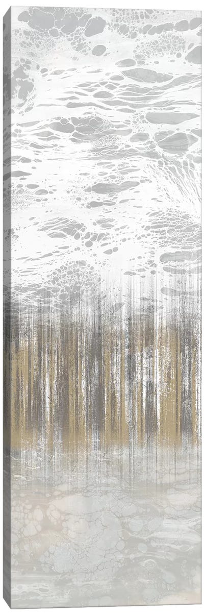 Neutral Staggered Lines II Canvas Art Print - Jennifer Goldberger