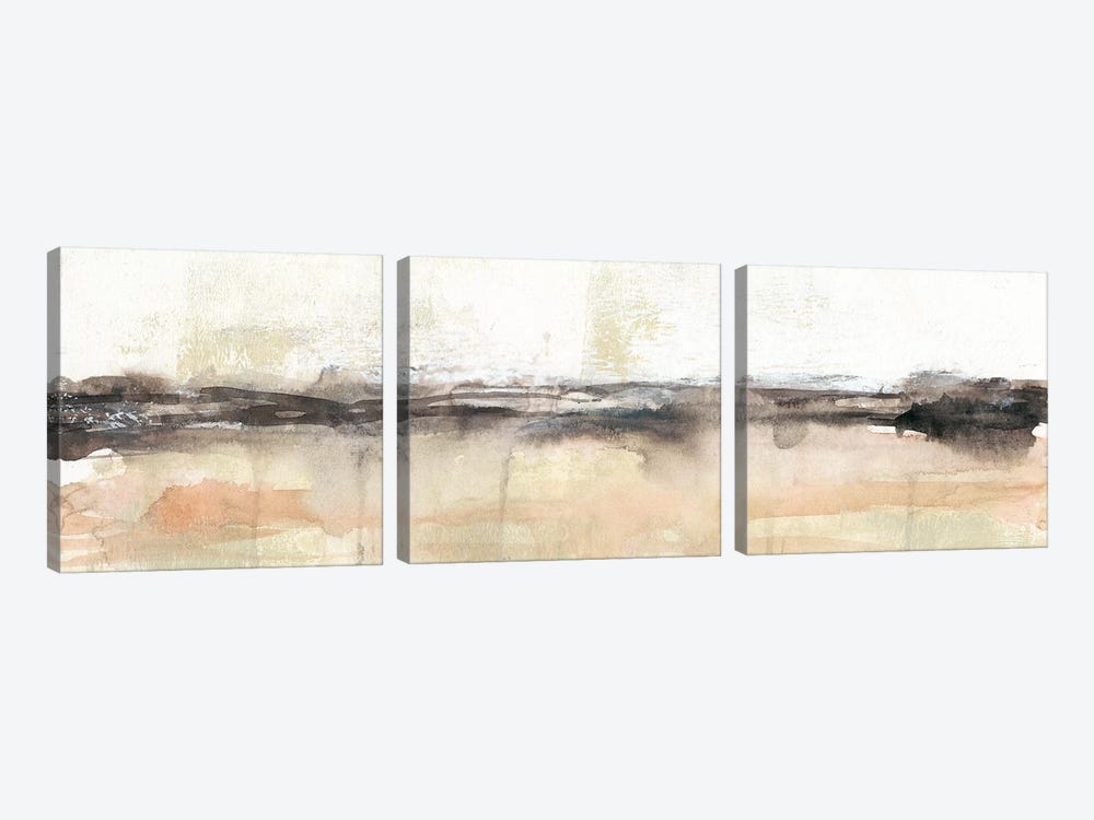 Umber Horizon I by Jennifer Goldberger 3-piece Canvas Wall Art