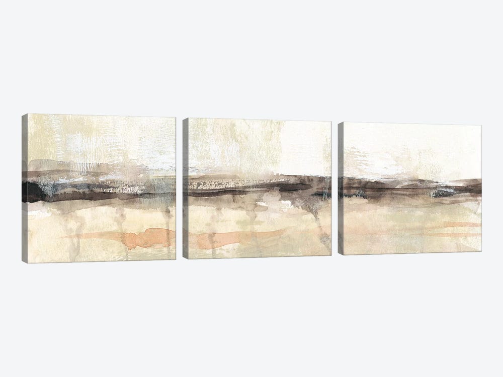 Umber Horizon II by Jennifer Goldberger 3-piece Canvas Art Print