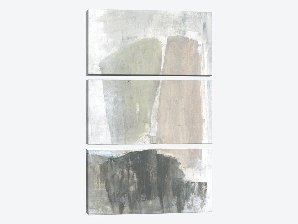 Muted Mod Shapes II by Jennifer Goldberger 3-piece Canvas Art Print