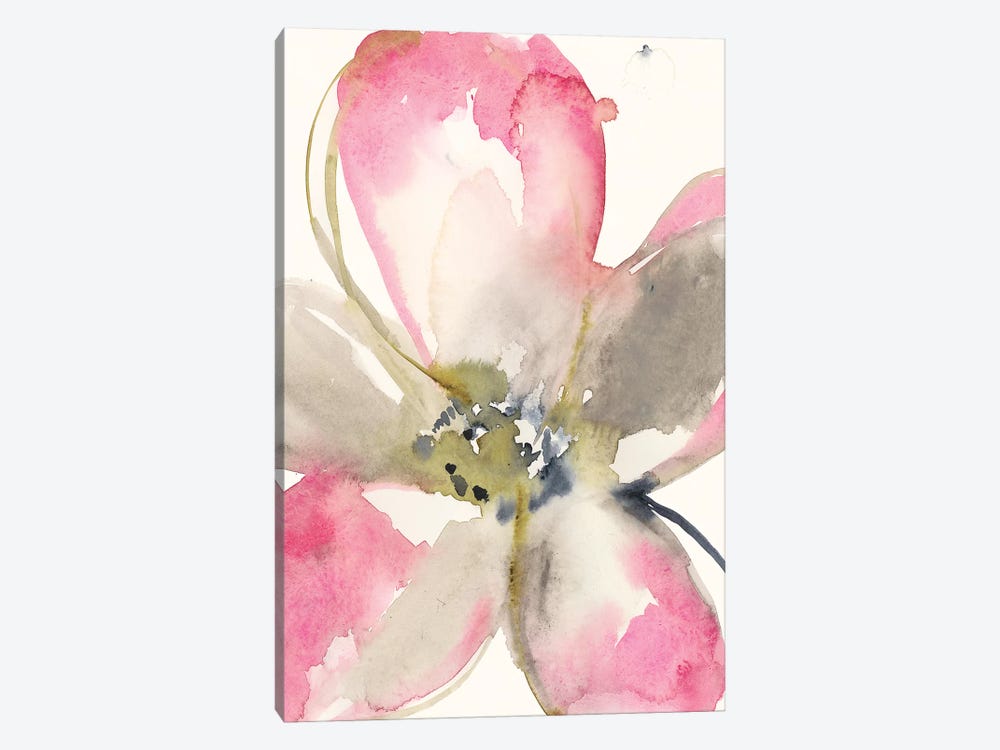 Magenta Petals I by Jennifer Goldberger 1-piece Canvas Print