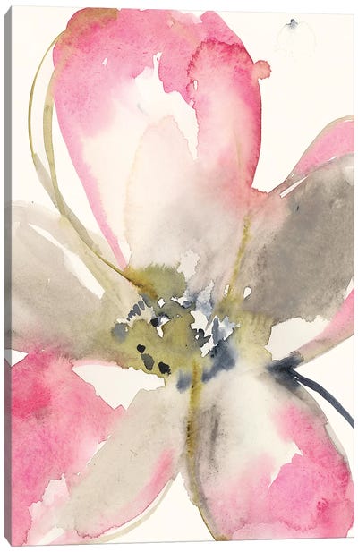 Magenta Petals I Canvas Art Print - Jennifer Goldberger
