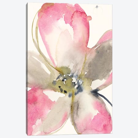 Magenta Petals I Canvas Print #JGO871} by Jennifer Goldberger Canvas Art