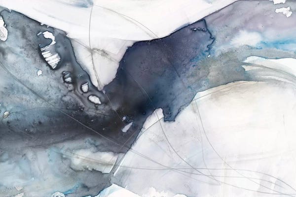 Large Modern Art - Canvas Prints: Agate Wave I by Jennifer Goldberger