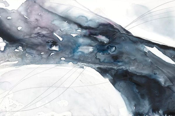 Large Modern Art - Canvas Prints: Agate Wave II by Jennifer Goldberger