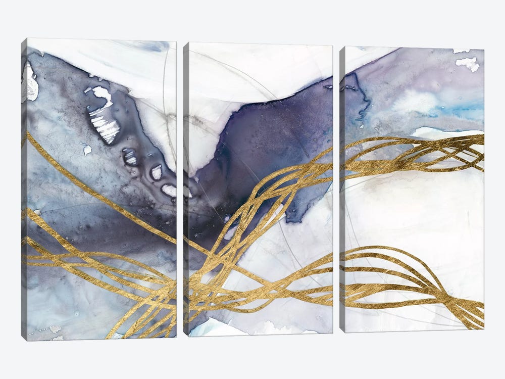 Agate Wave IV by Jennifer Goldberger 3-piece Art Print