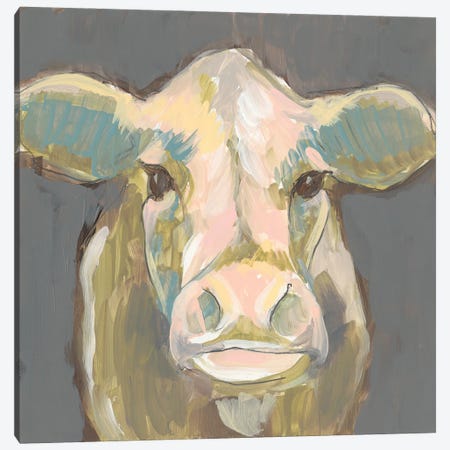 Blush Faced Cow I Canvas Print #JGO910} by Jennifer Goldberger Canvas Print