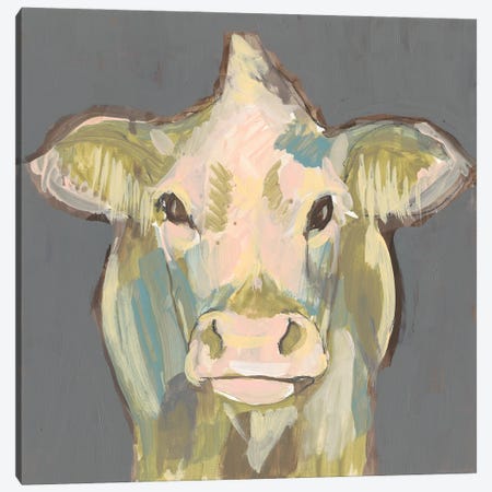 Blush Faced Cow II Canvas Print #JGO911} by Jennifer Goldberger Art Print