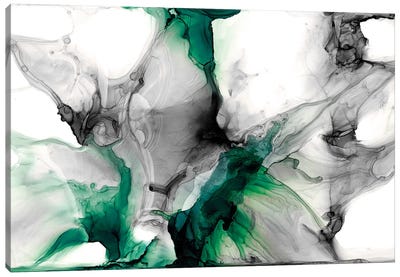 Emerald Gale II Canvas Art Print - Green with Envy