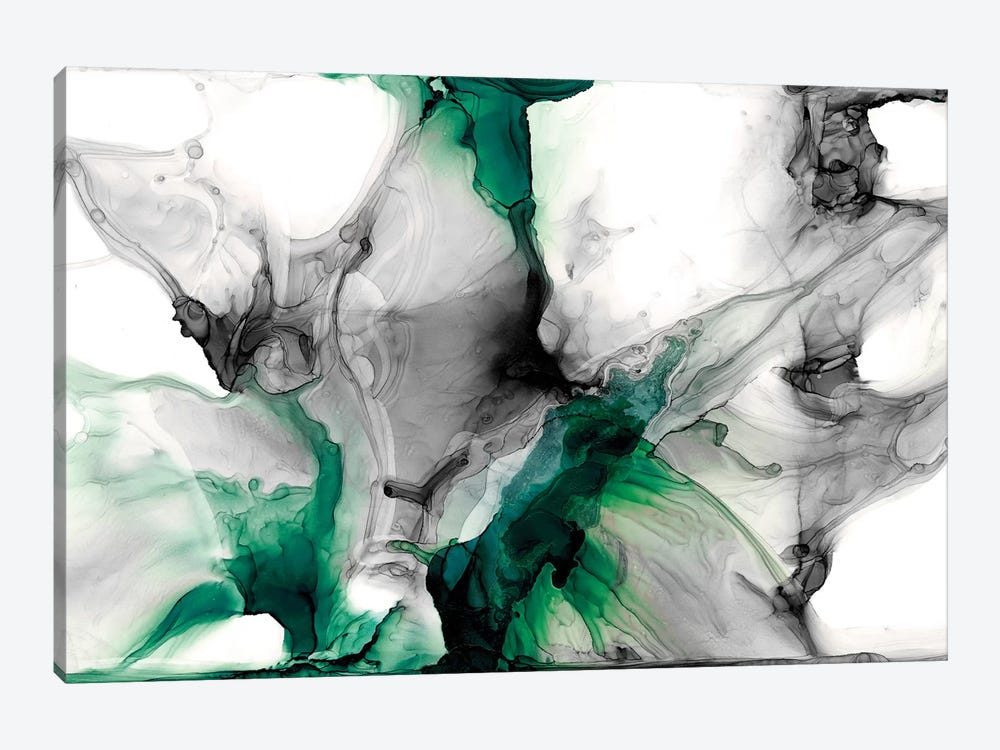 Emerald Gale II by Jennifer Goldberger 1-piece Canvas Artwork