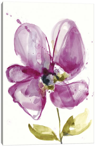 Violet Petals II Canvas Art Print