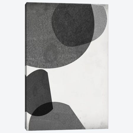 Grey Shapes I Canvas Print #JGO962} by Jennifer Goldberger Canvas Wall Art