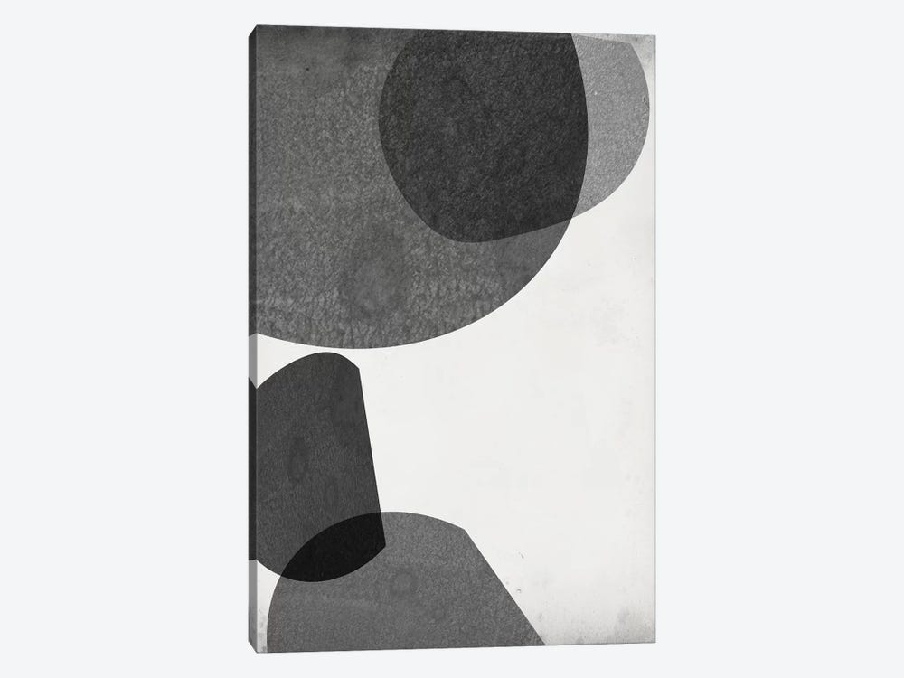 Grey Shapes I by Jennifer Goldberger 1-piece Canvas Artwork