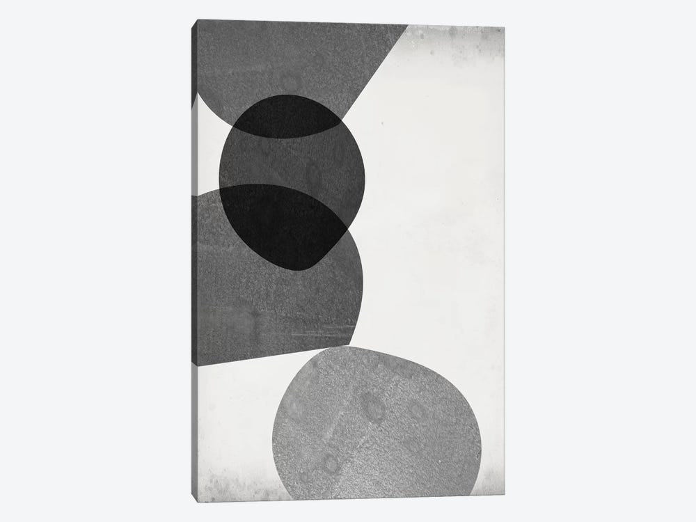 Grey Shapes II by Jennifer Goldberger 1-piece Canvas Print