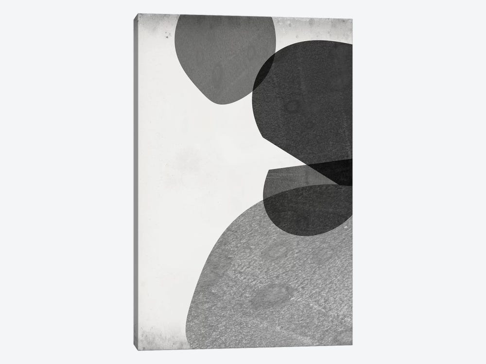 Grey Shapes IV by Jennifer Goldberger 1-piece Canvas Art Print