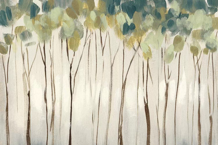Viridian Treeline I by Jennifer Goldberger wall art