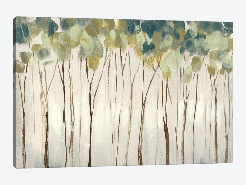 Viridian Treeline I by Jennifer Goldberger 1-piece Canvas Print