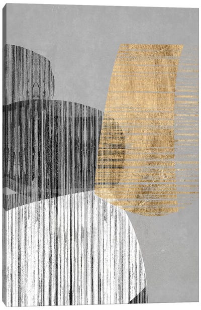 Adjacent Shapes II Canvas Art Print - Abstract Shapes & Patterns
