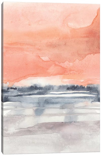 Coral Sky I Canvas Art Print - Jennifer Goldberger