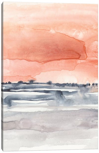 Coral Sky II Canvas Art Print - Jennifer Goldberger