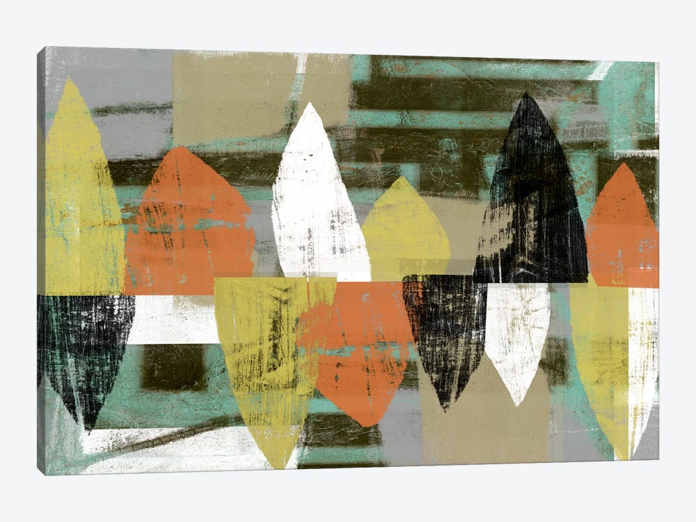 Shape Stack II by Jennifer Goldberger 1-piece Canvas Print