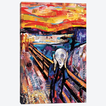 The Scream (Homage To Munch) Canvas Print #JGR17} by James Grey Art Print