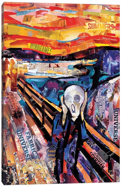 The Scream (Homage To Munch) Canvas Art Print - James Grey