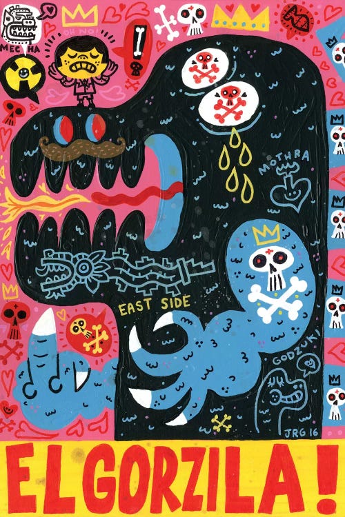 Monstro by Jorge R. Gutierrez wall art