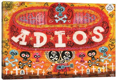 Adios Amigos Canvas Art Print - Mexican Culture
