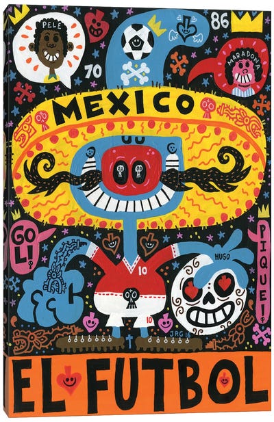 La Mascota del Mundial Canvas Art Print - Mexican Culture