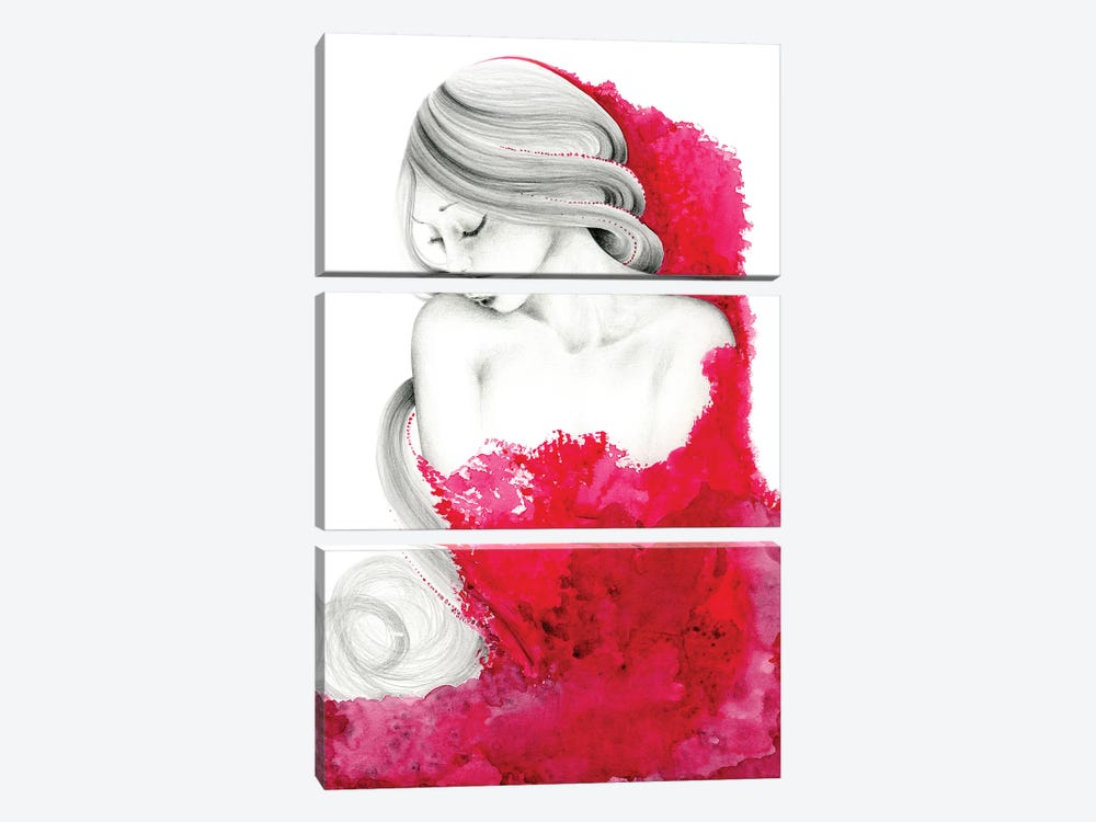 Consumed by Joanna Haber 3-piece Canvas Art Print