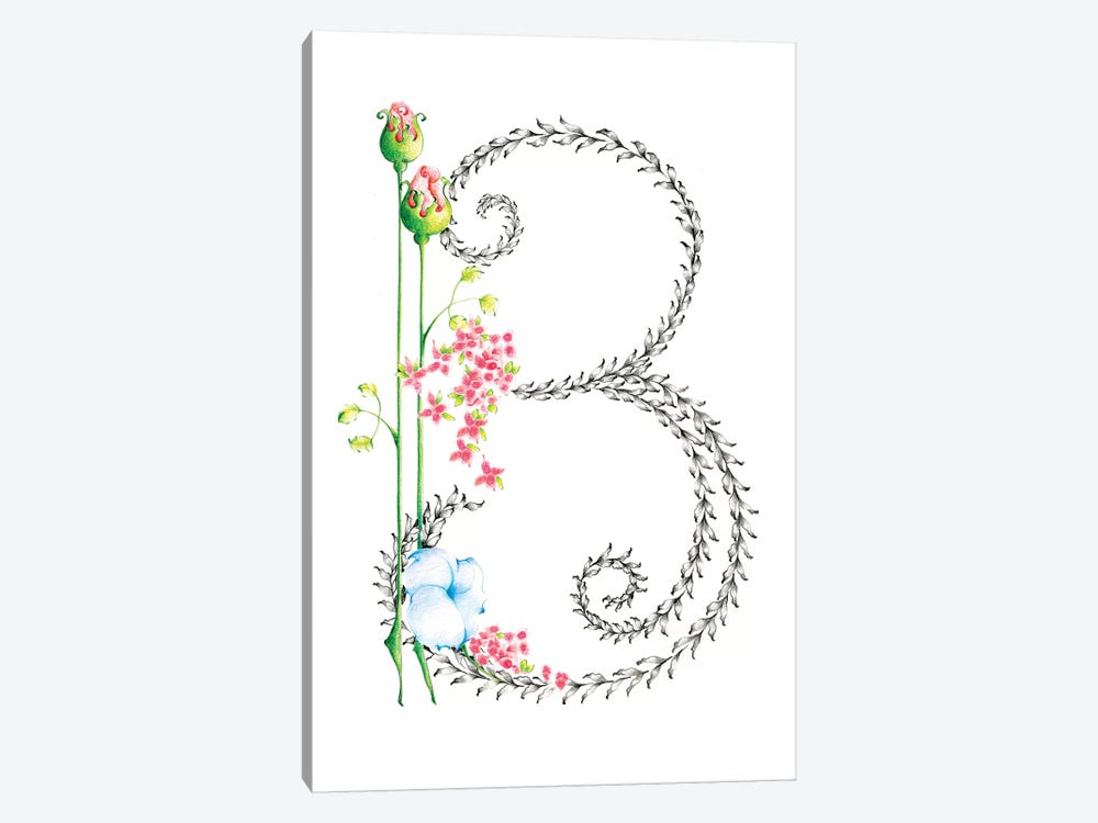 Letter B by Joanna Haber 1-piece Canvas Print