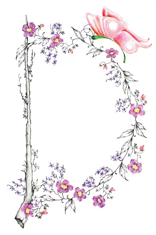 Letter D by Joanna Haber wall art