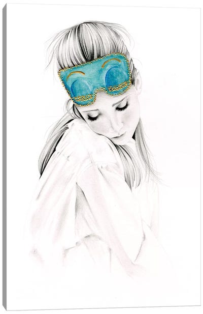 Audrey Canvas Art Print - Hyper-Realistic & Detailed Drawings