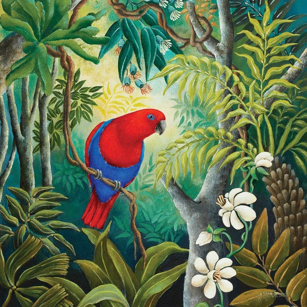 Jungles: Parrot At Daybreak by Johanna Hildebrandt