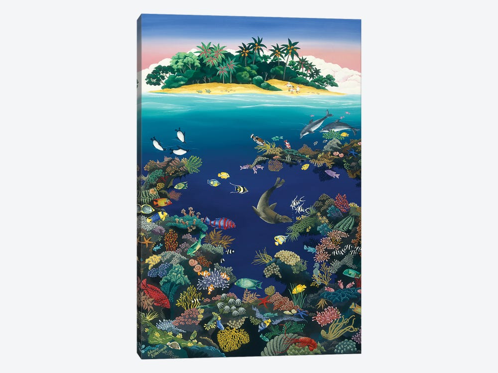 Reef Fantasy by Johanna Hildebrandt 1-piece Canvas Art Print