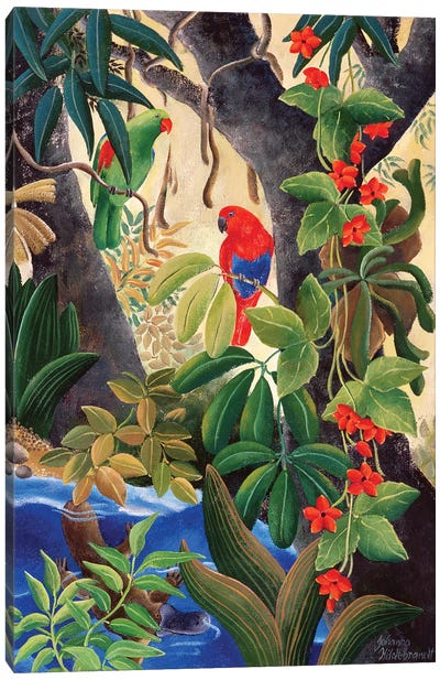 River's Bend II Canvas Art Print - Parrot Art