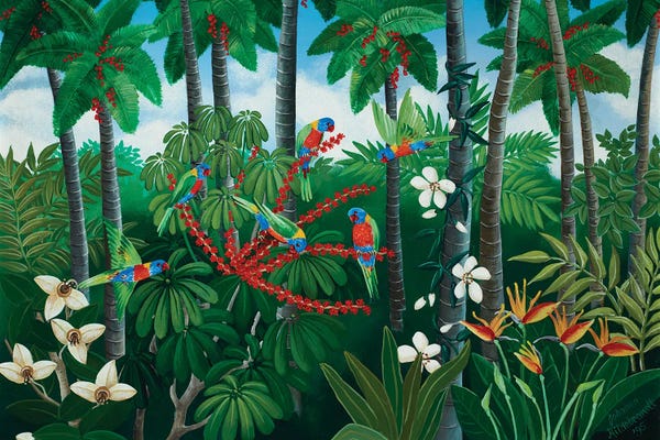 Johanna Hildebrandt: Feeding Lorikeets by Johanna Hildebrandt