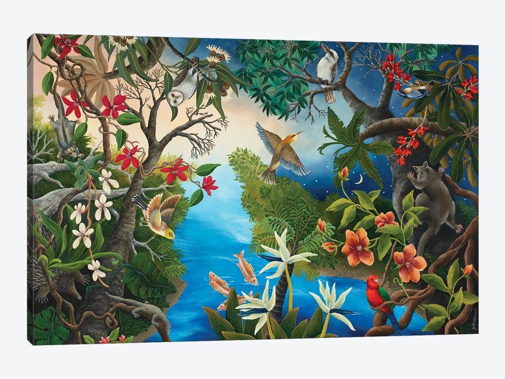 Dusk In The Forest by Johanna Hildebrandt 1-piece Canvas Art