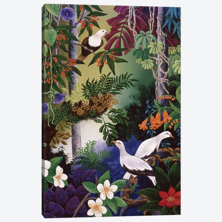 Forest Doves Canvas Print #JHL7} by Johanna Hildebrandt Canvas Wall Art