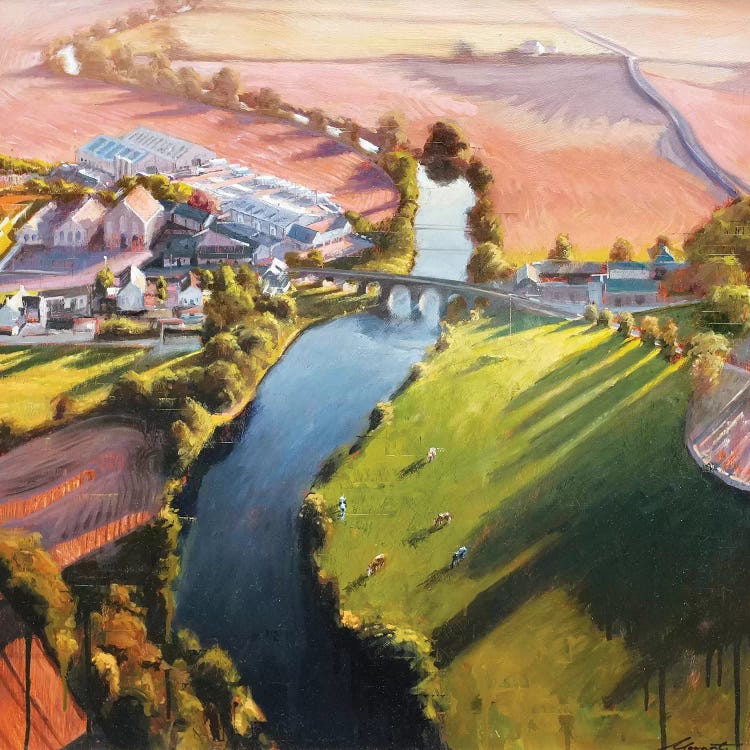 Meandering River by Johnny Morant wall art