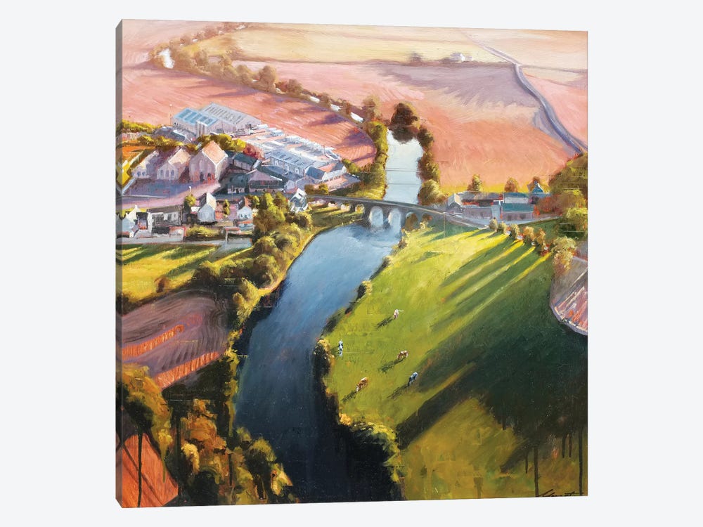 Meandering River by Johnny Morant 1-piece Canvas Wall Art