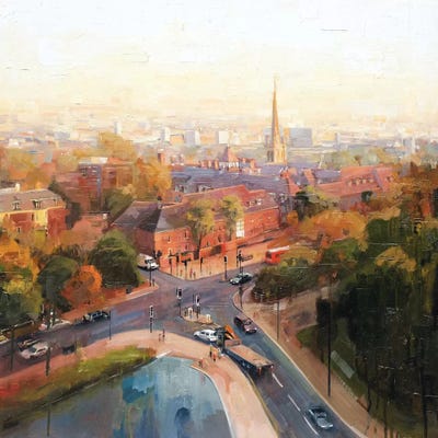 Overlooking Hampstead by Johnny Morant framed wall art