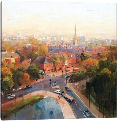 Overlooking Hampstead Canvas Art Print